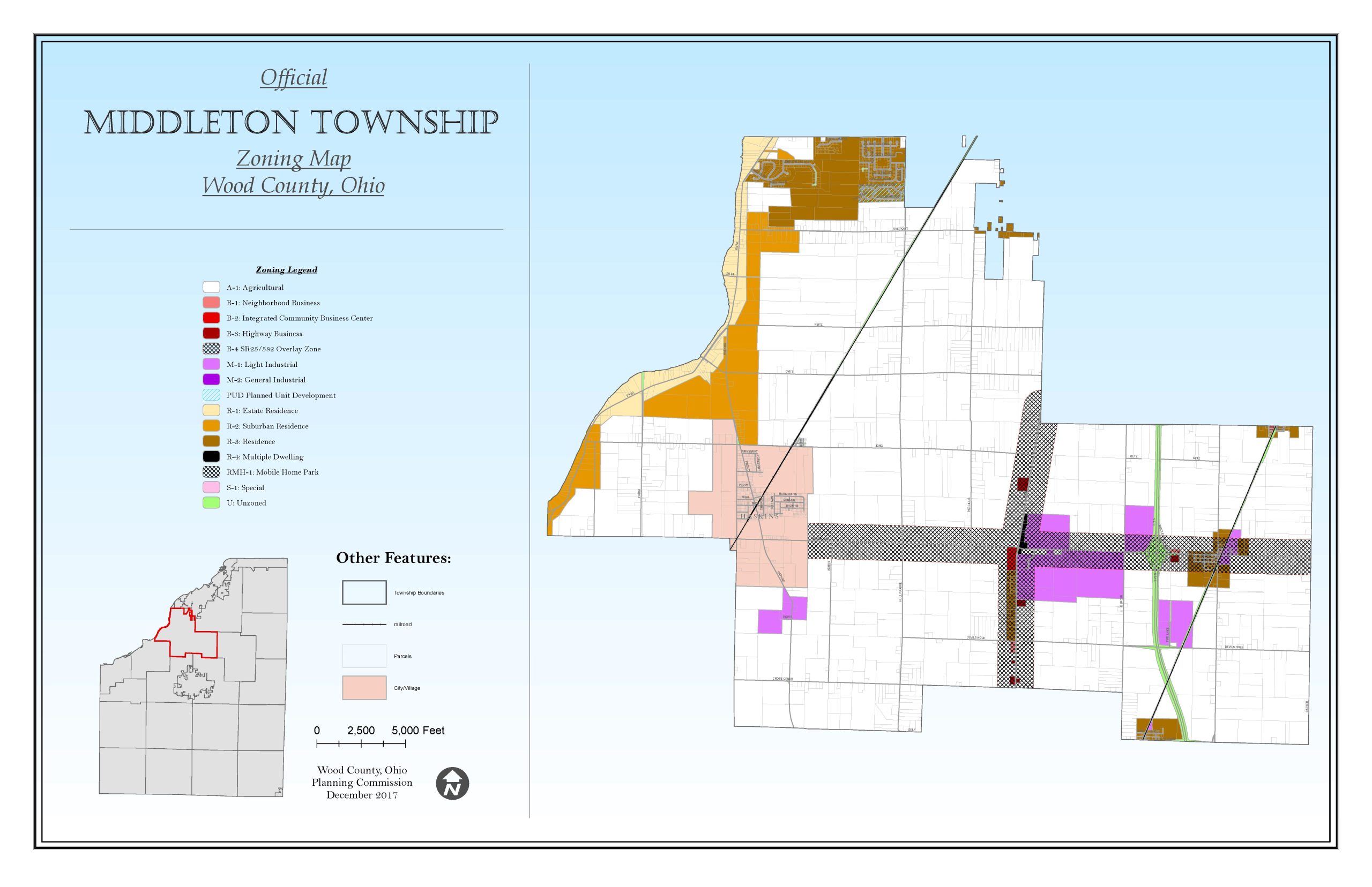 Middleton Township Zoning map
