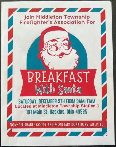 Breakfast with Santa flyer